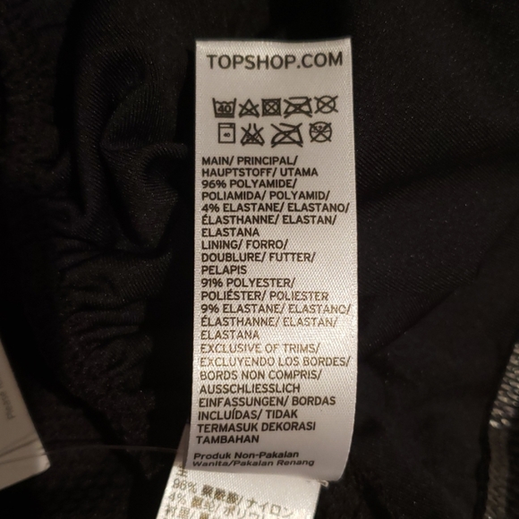 TOPSHOP Tex Halter Tankini Top Maternity NEW Halter Style Black NWT Sz 8🎉HP x4 - Picture 10 of 14